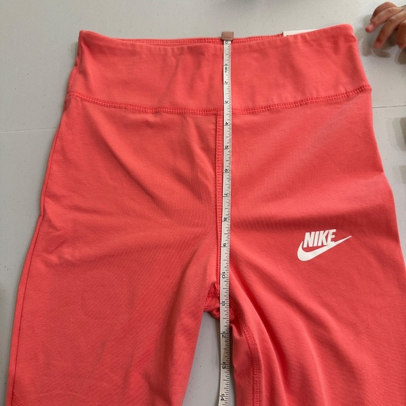 Nike Girl’s Pink High Rise Tight Fit Full Length Leggings Size XL - Picture 9 of 12